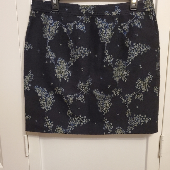 Banana Republic skirt navy blue front buttons mini size 8 - Picture 7 of 8